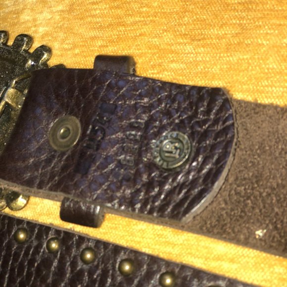 LEATHEROCK Soft Leather Rhinestone Belt - Picture 7 of 7